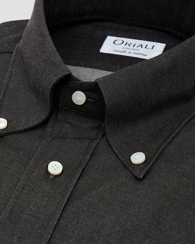 Camicia Nera Denim Lavato