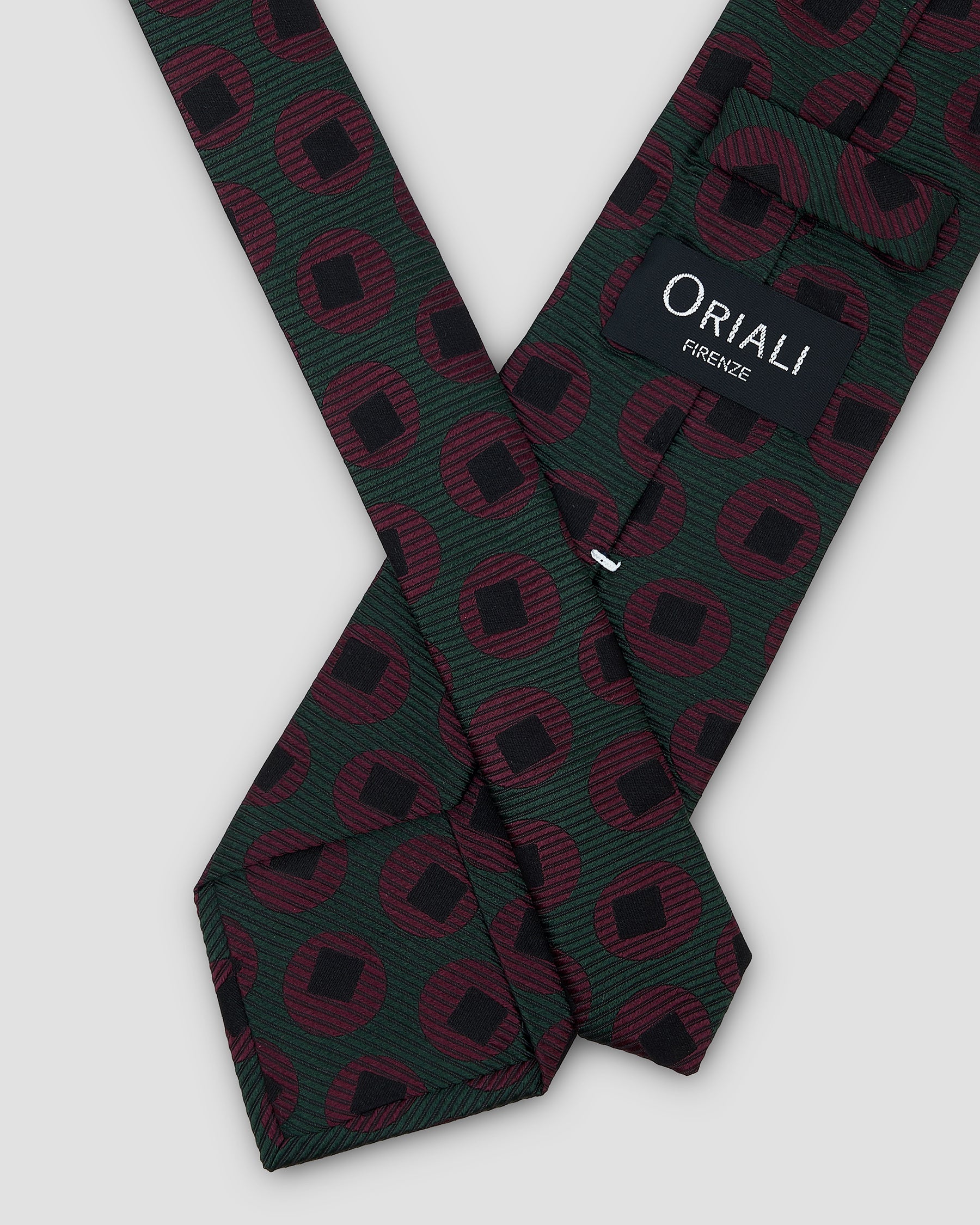 Cravatta Unita Seta Jacquard Verde