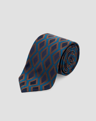 Cravatta Disegno Geometrico Jacquard