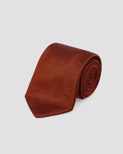 Cravate jacquard de couleur unie