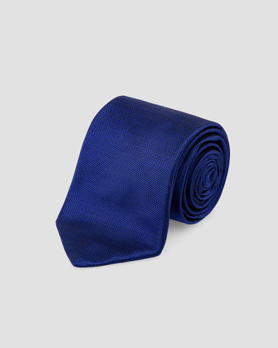 Cravate jacquard de couleur unie