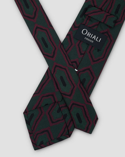 Geometric Jacquard Tie