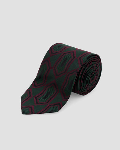 Geometric Jacquard Tie