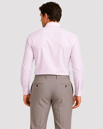 Signature Fil A Fil Striped Shirt
