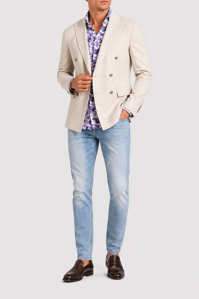 Camicia Stampa Floreale Popeline