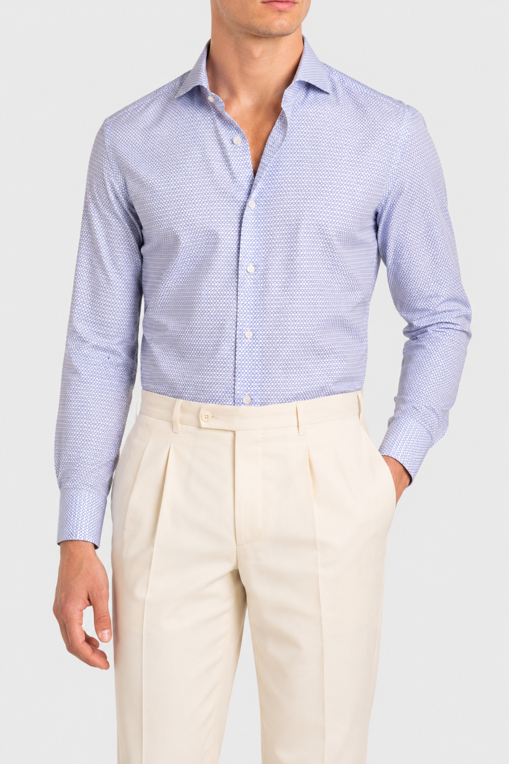 Camicia Stampa Optical Popeline