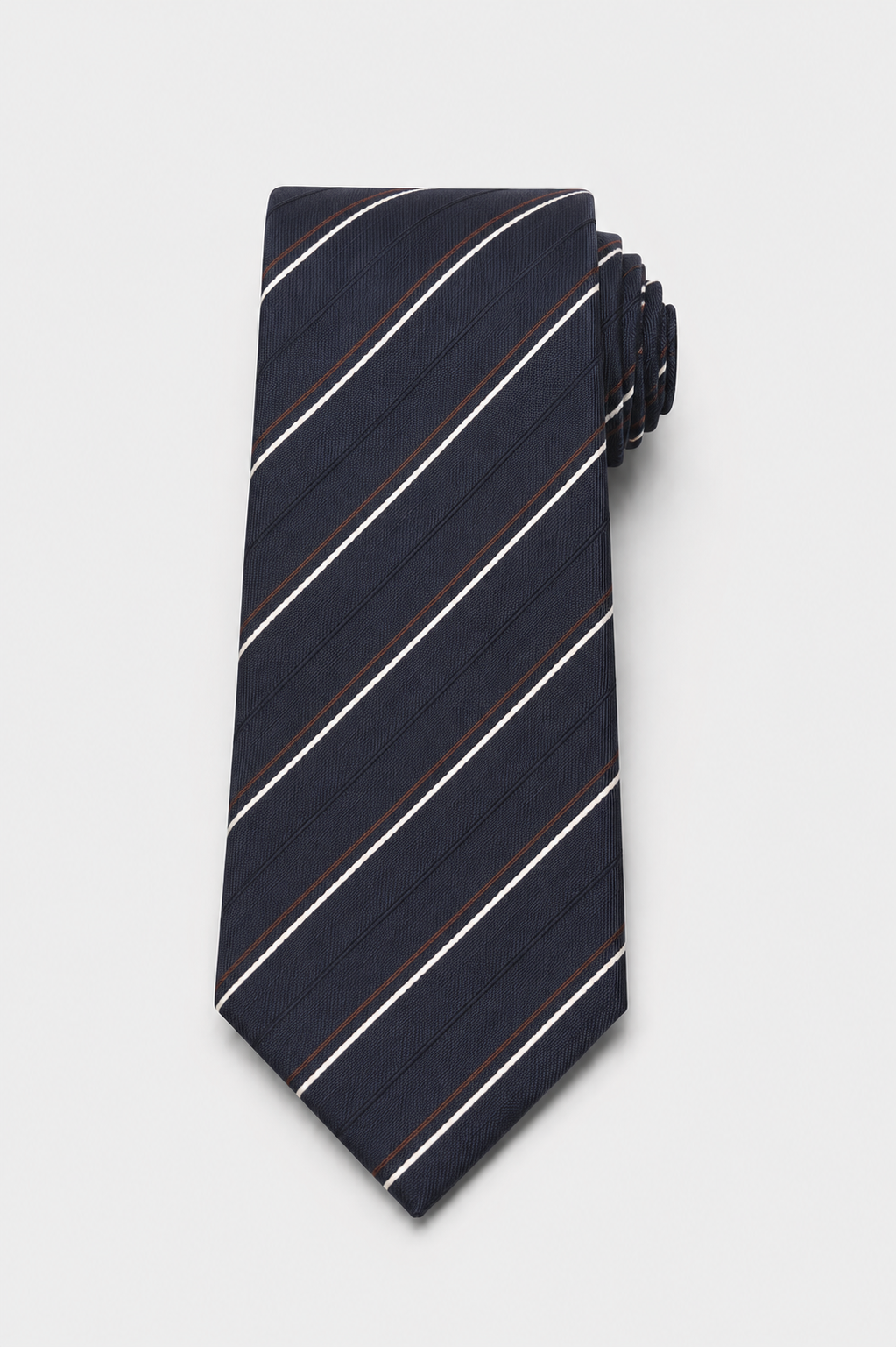 Cravatta 7 Pieghe Regimental Blu Navy