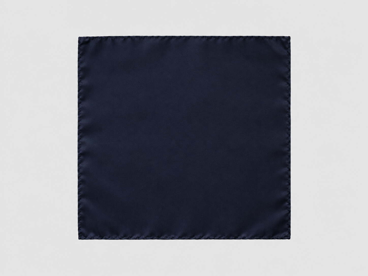 Pochette di Seta unito Navy Blu