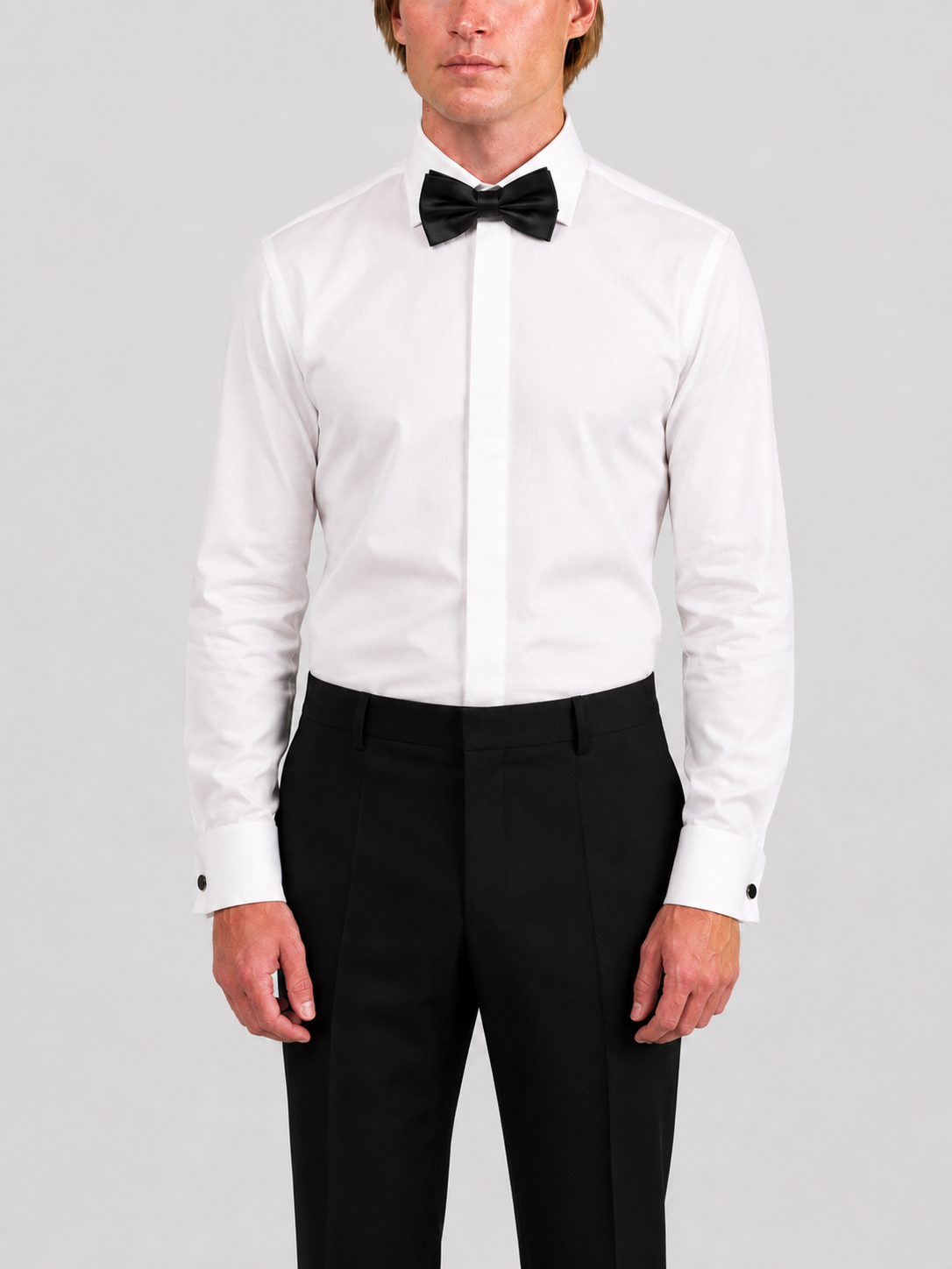 Chemise en popeline à pois blancs jacquard à fermeture éclair