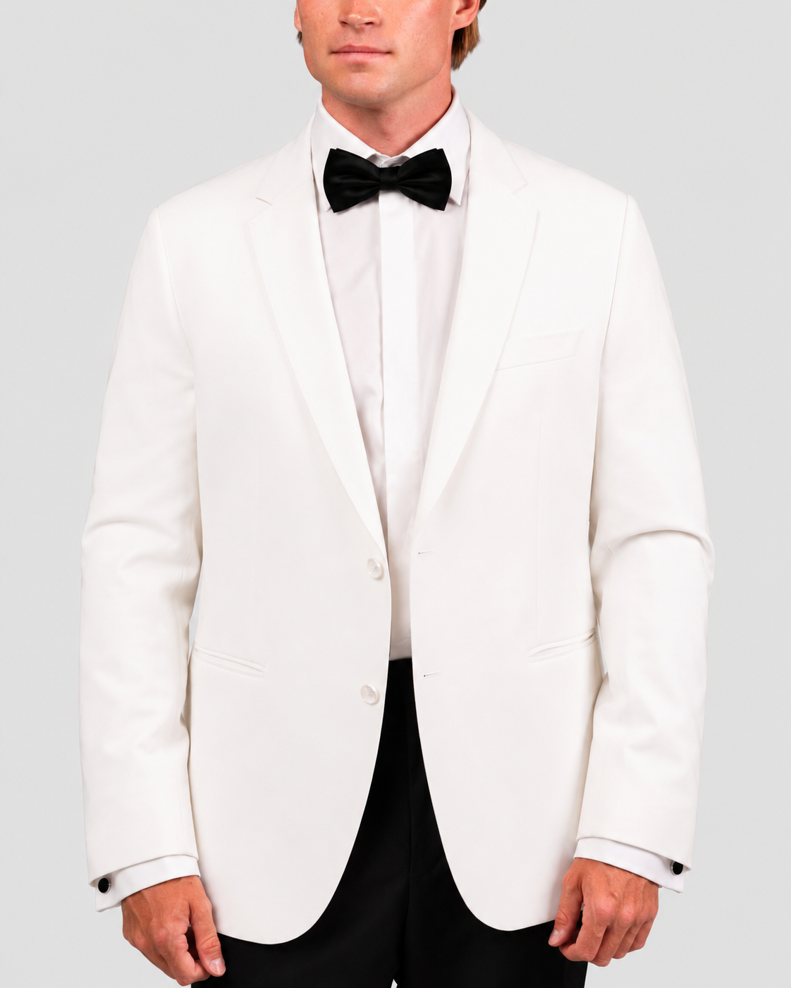 Camicia Bianca Spigata Fly Front Signature Twill