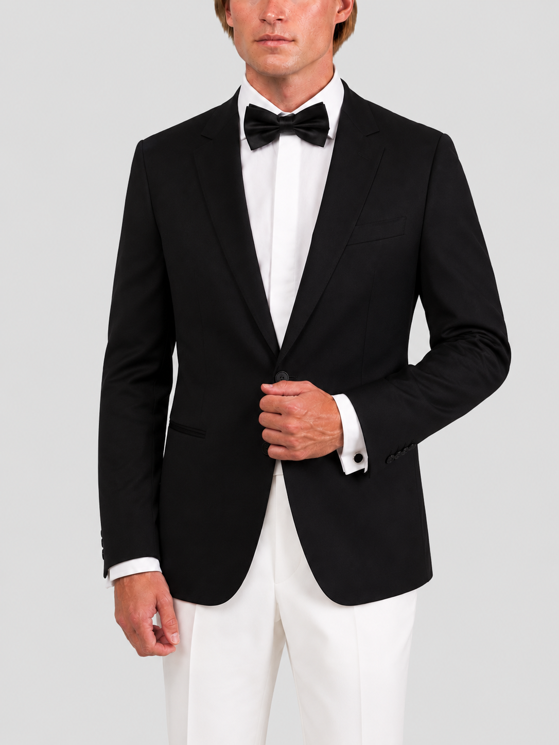 Camicia Bianca Spigata Fly Front Signature Twill