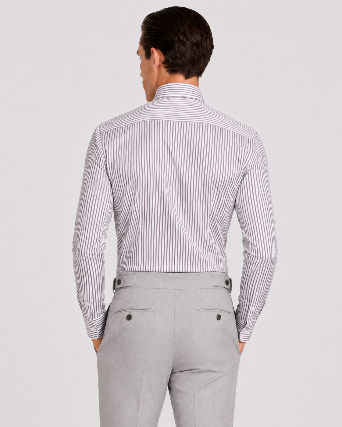 Camicia A Righe Signature Popeline