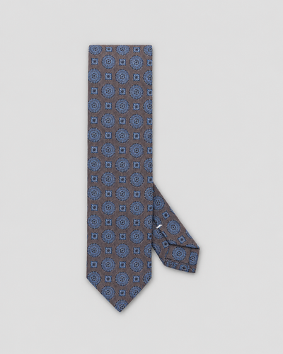 Cravatta 7 Pieghe Jacquard Grigio