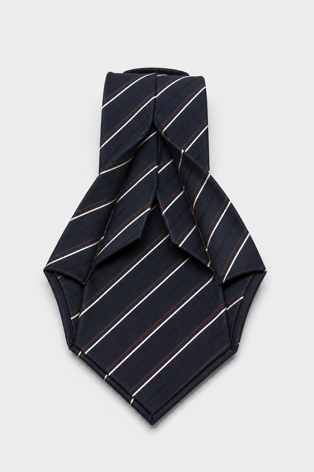 Cravatta 7 Pieghe Regimental Blu Navy