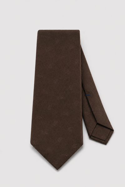 Cravatta 7 Pieghe Jacquard Paisley