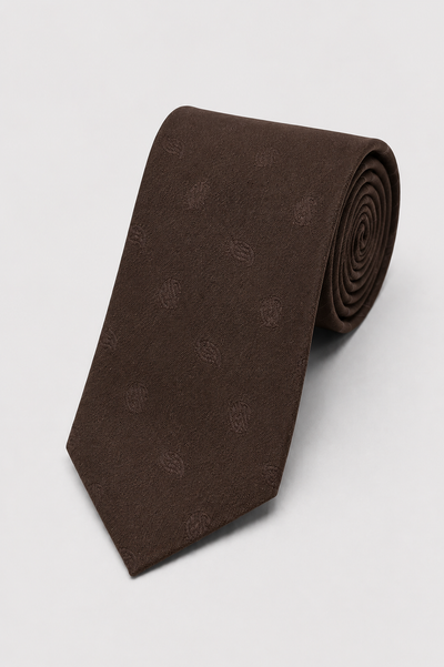 Cravatta 7 Pieghe Jacquard Paisley