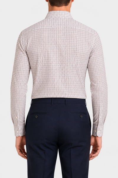 Camicia A Quadri Signature Popeline