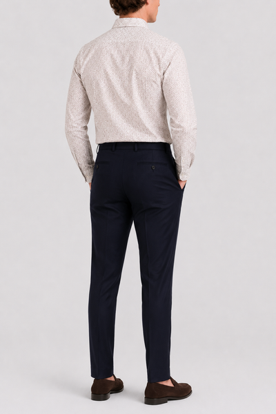 Camicia Stampa Geometrica Popeline