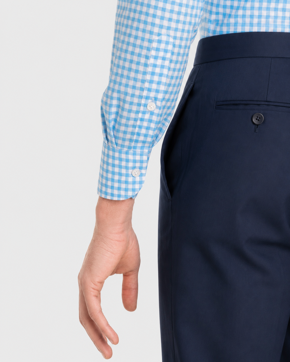 Camicia Quadri Chambray Oxford