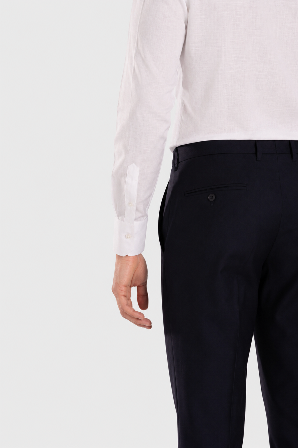 Camicia Bianca Cotone-Lino