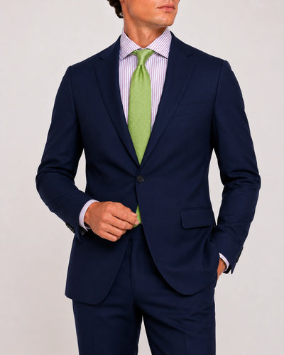 Purple Striped Poplin Shirt