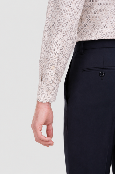 Geometric Print Poplin Shirt