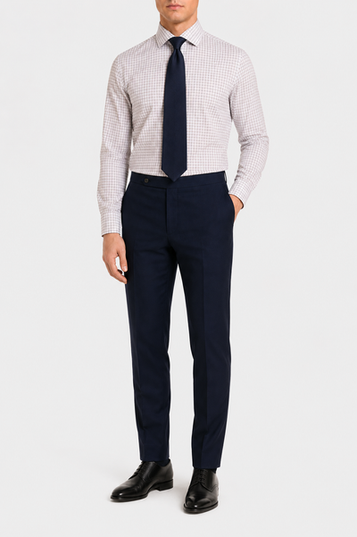 Camicia A Quadri Signature Popeline