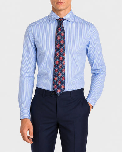 Camicia A Righe Signature Popeline