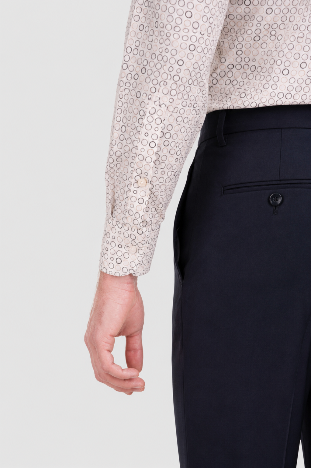 Camicia Stampa Geometrica Popeline