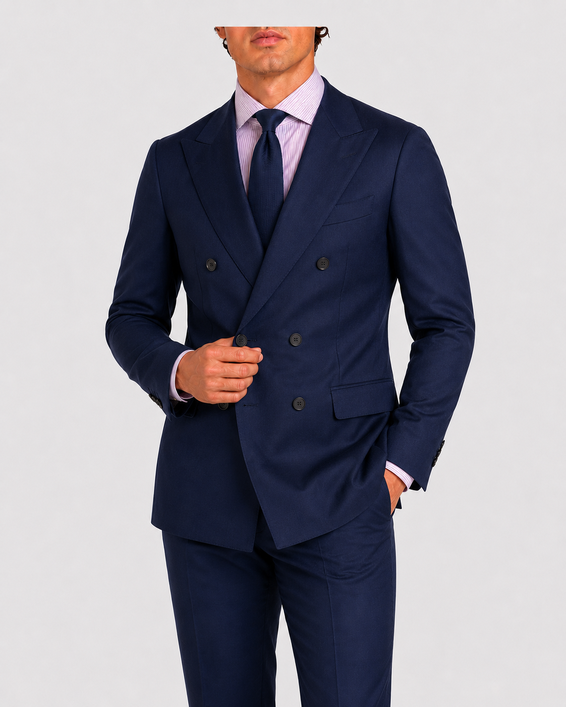 Camicia A Righe Classico Popeline