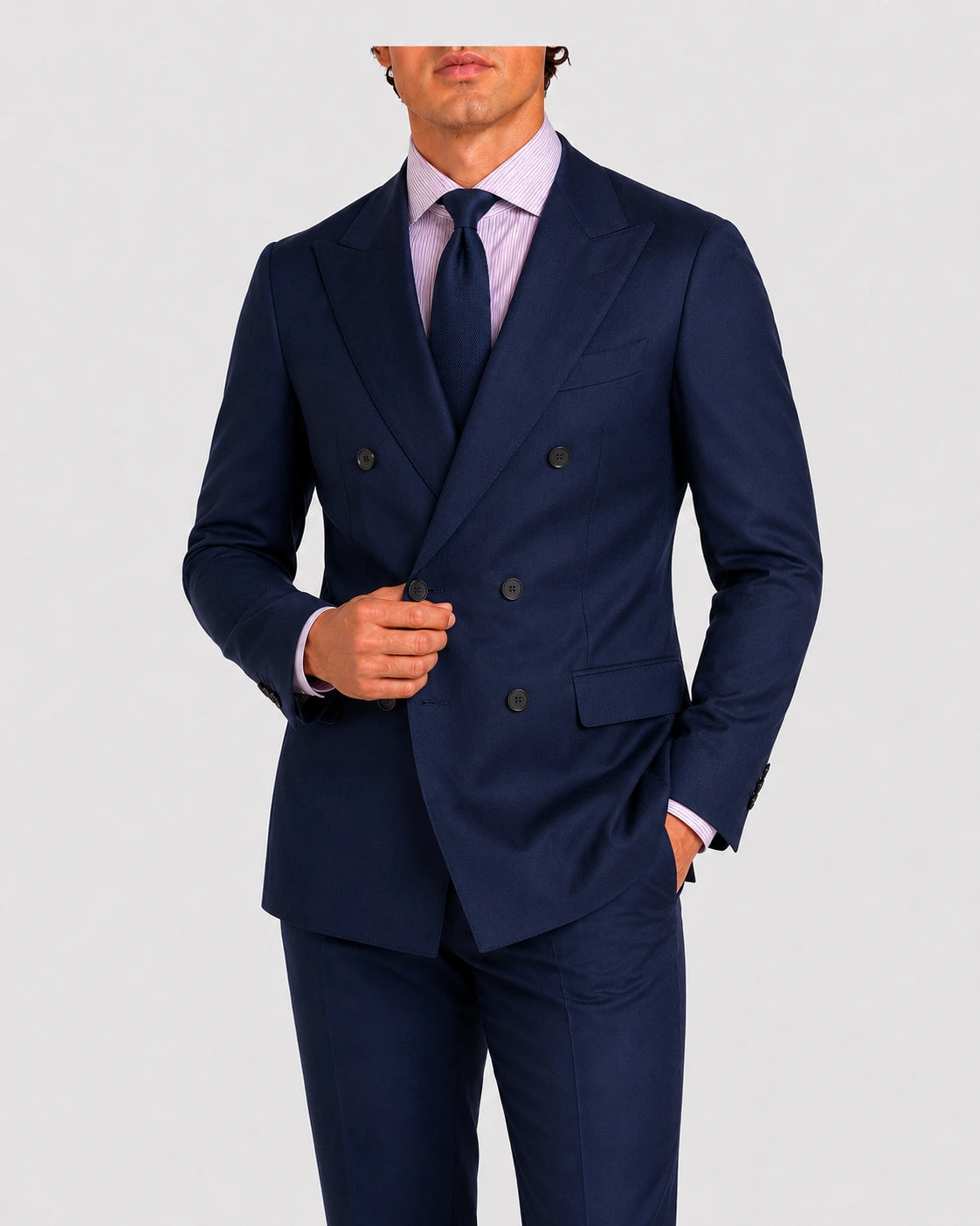 Camicia A Righe Classico Popeline