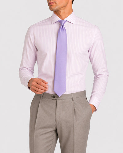 Signature Fil A Fil Striped Shirt