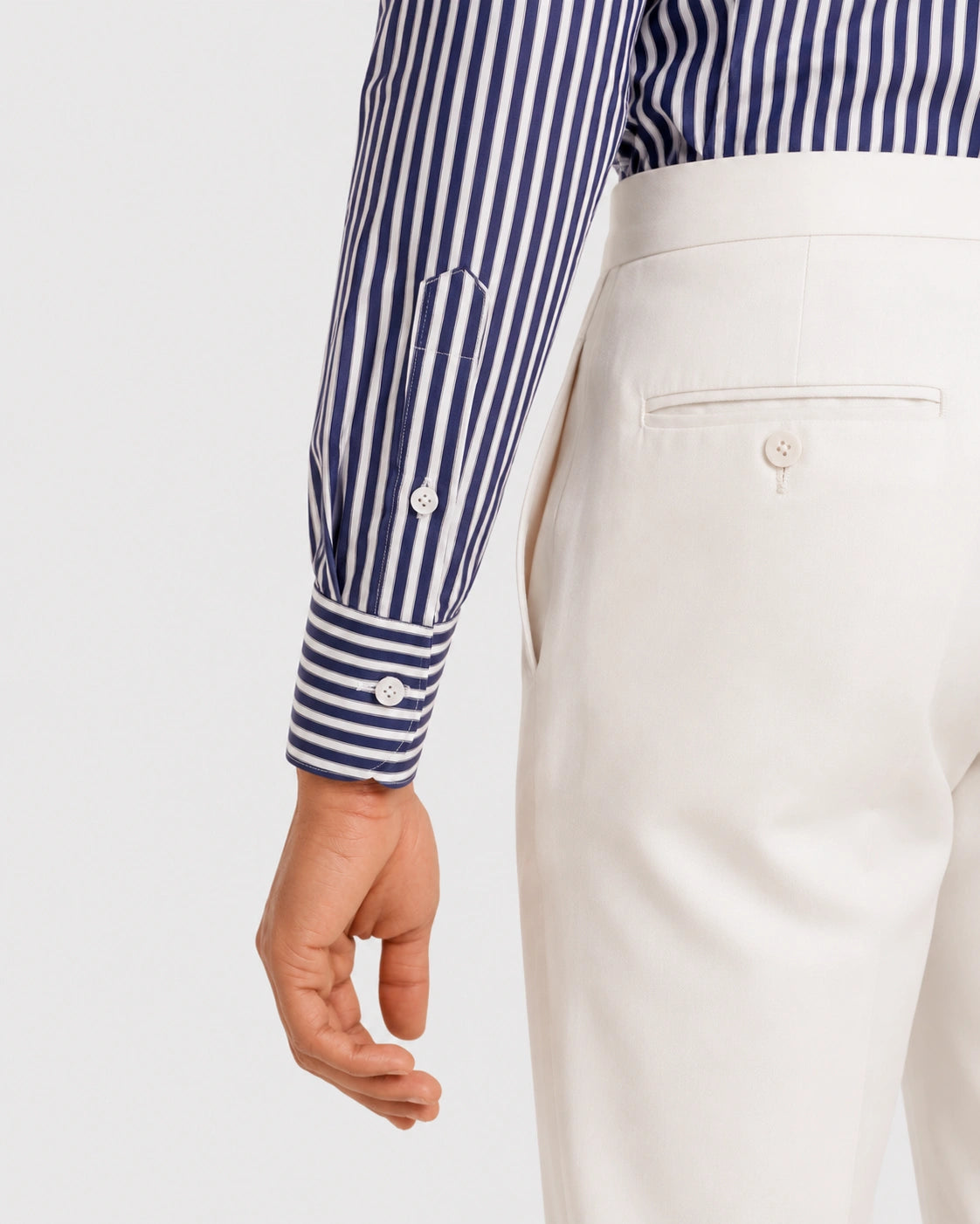 Camicia A Righe Signature Popeline