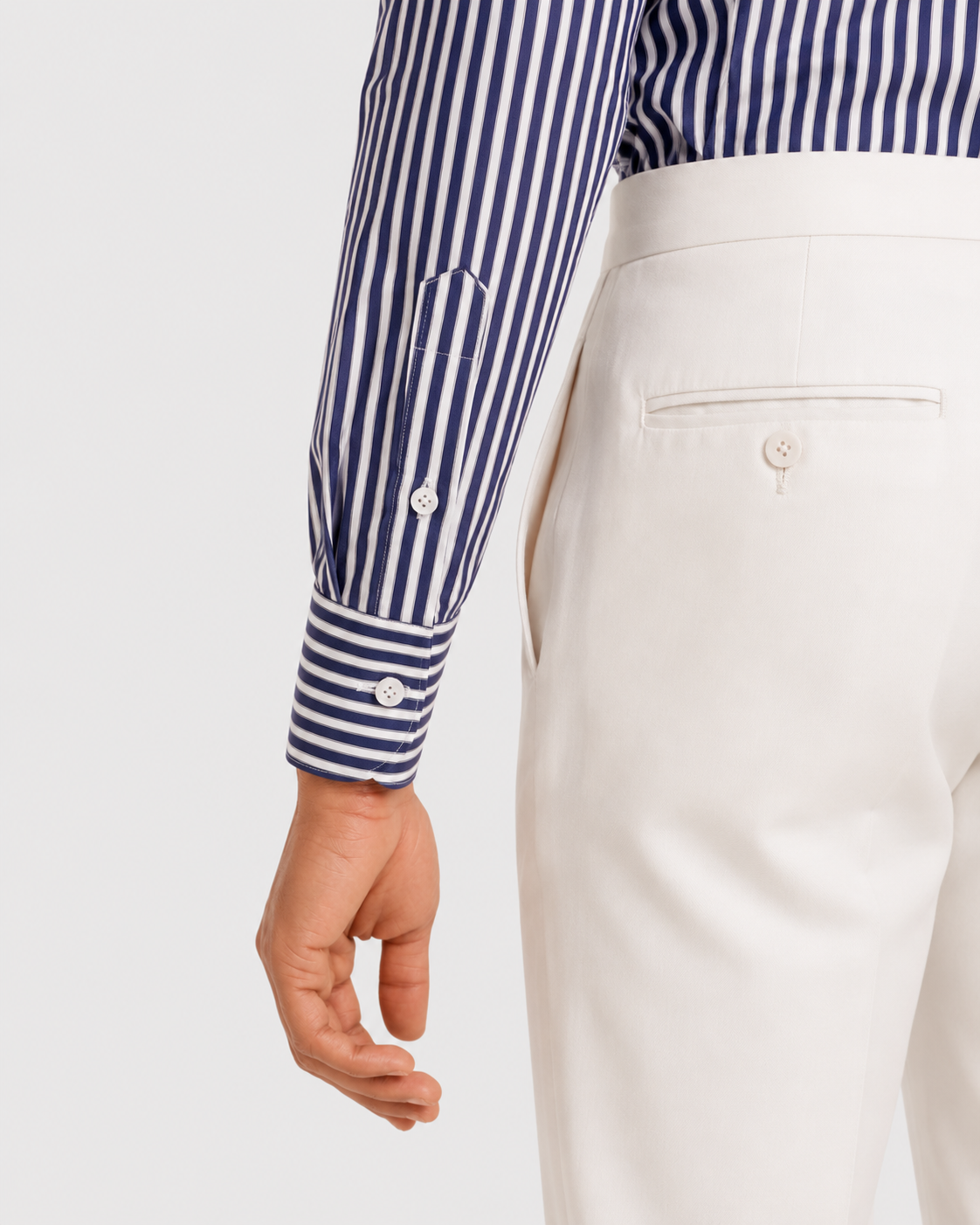 Camicia A Righe Signature Popeline