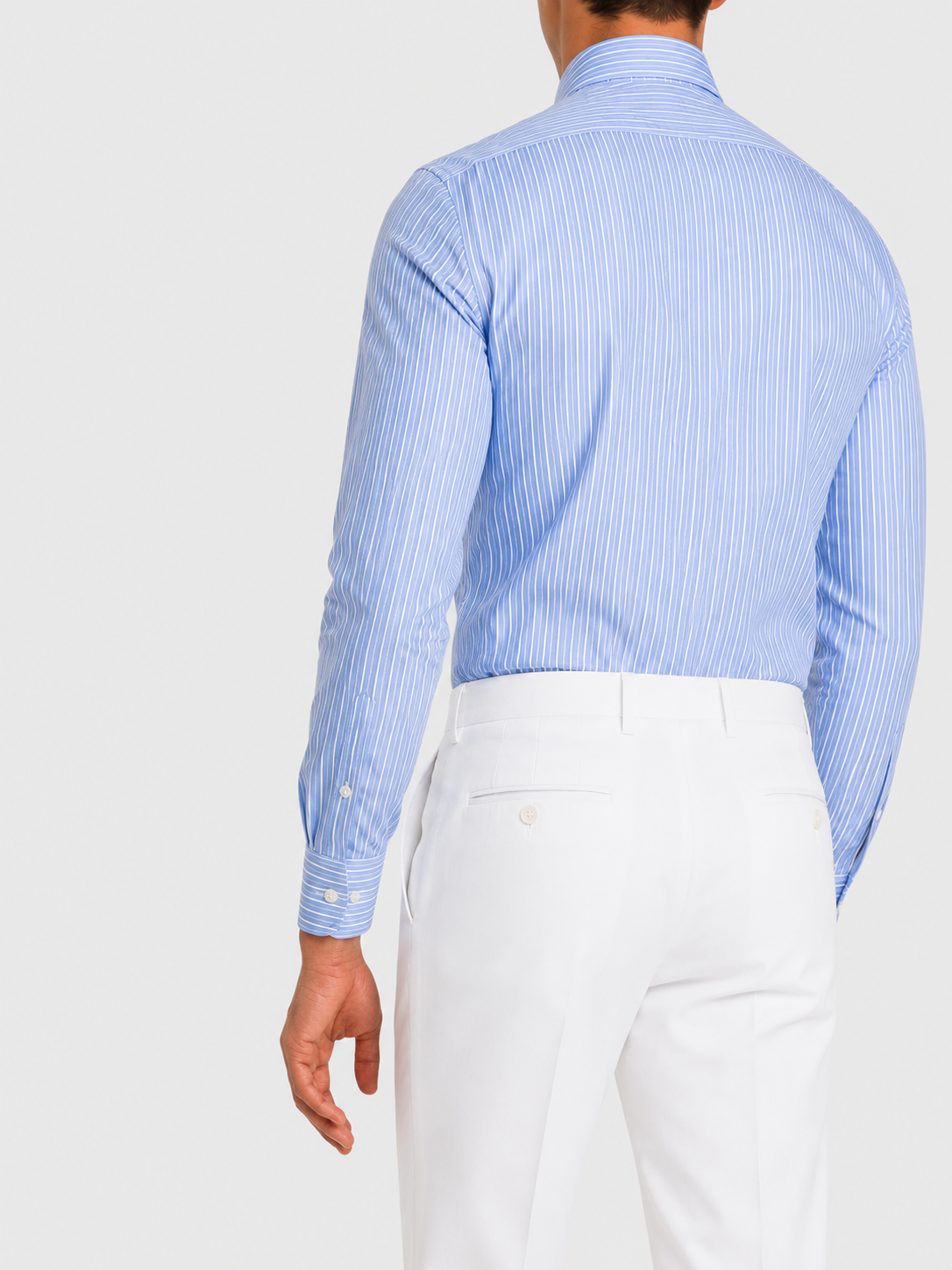 Camicia A Righe Signature Popeline