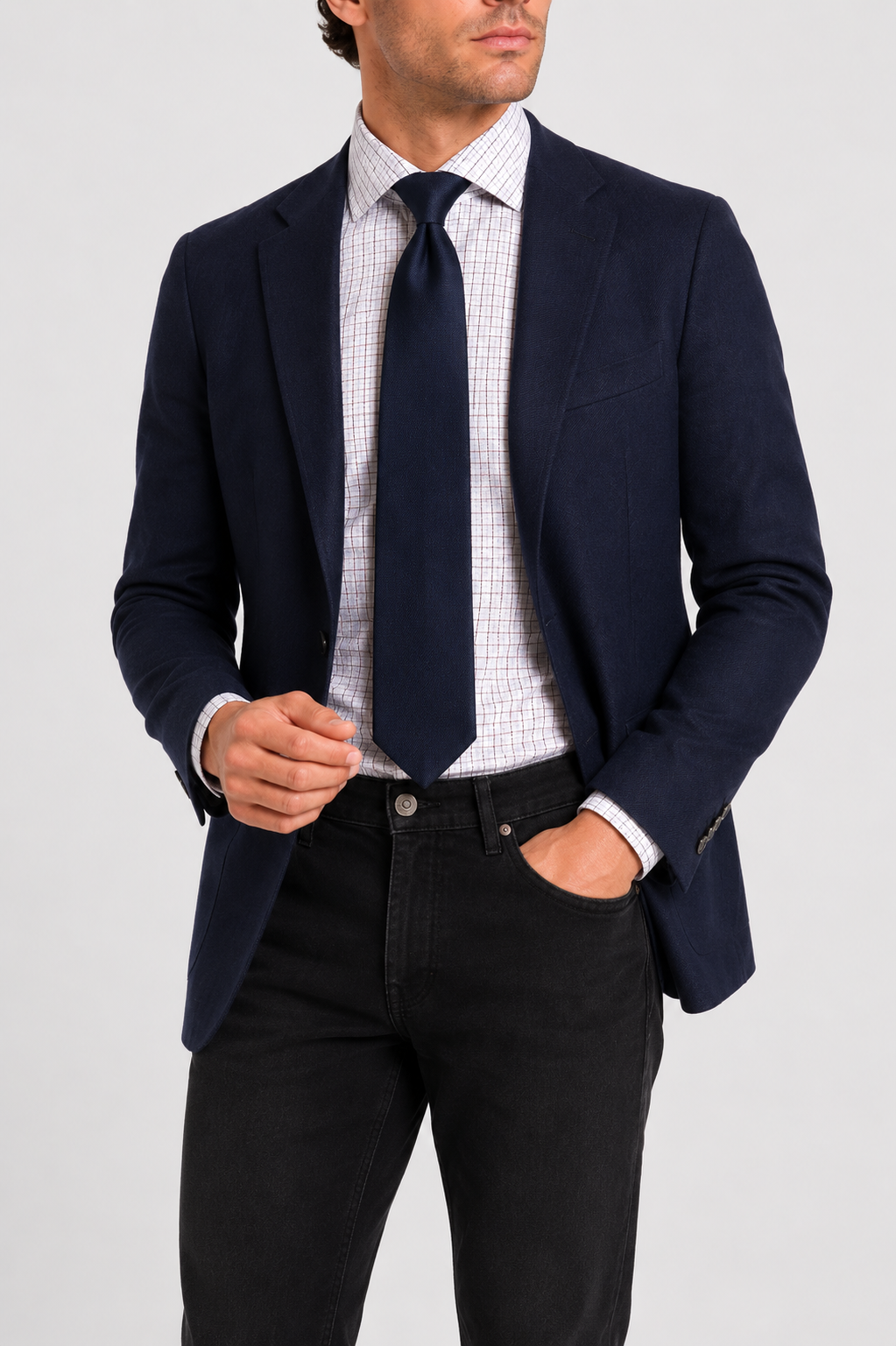 Camicia A Quadri Signature Popeline