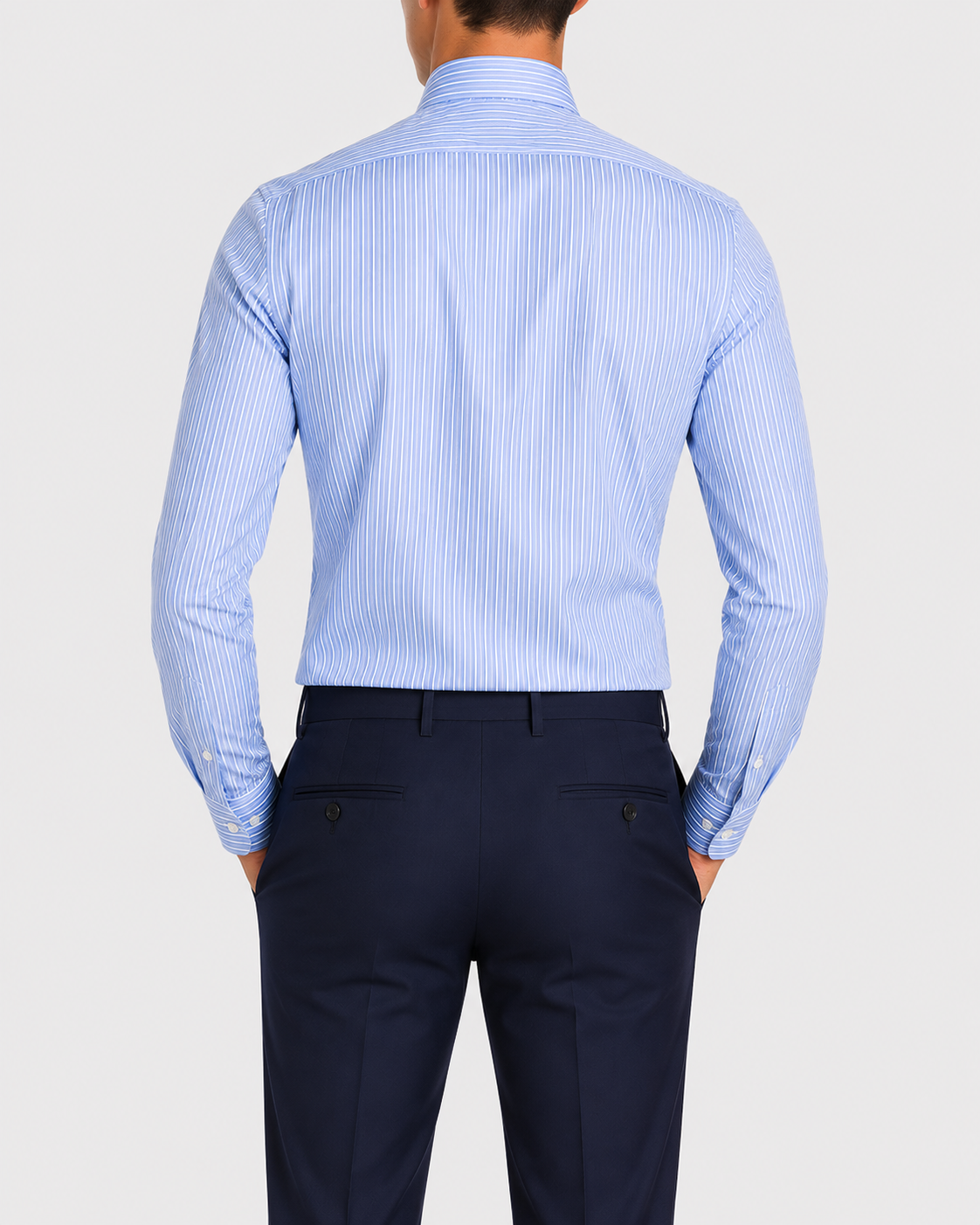 Camicia A Righe Signature Popeline