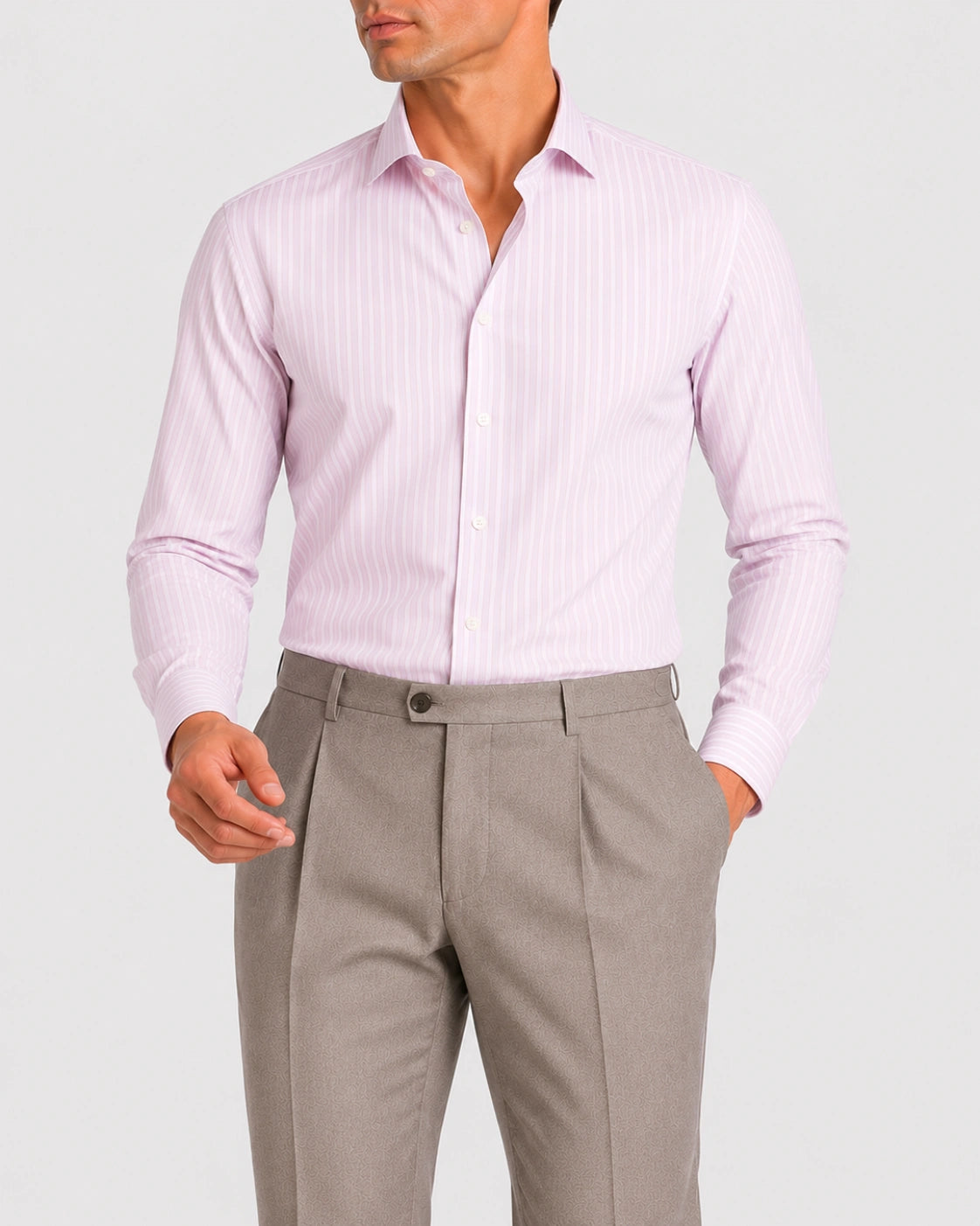 Camicia A Righe Signature Fil A Fil