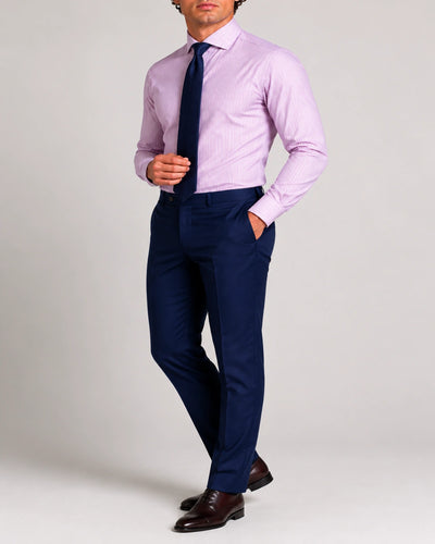 Camicia A Righe Classico Popeline
