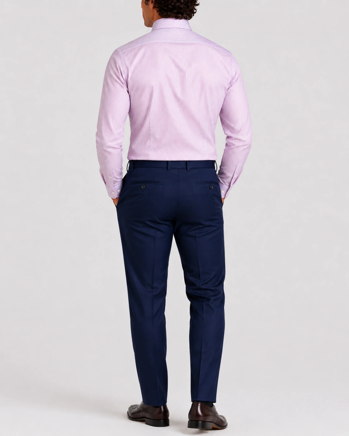 Camicia A Righe Classico Popeline