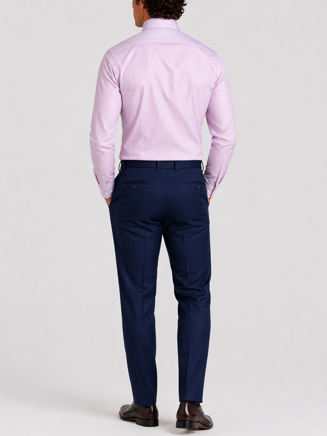 Camicia A Righe Classico Popeline