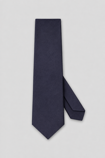 7-Fold Tie in Plain Navy Blue