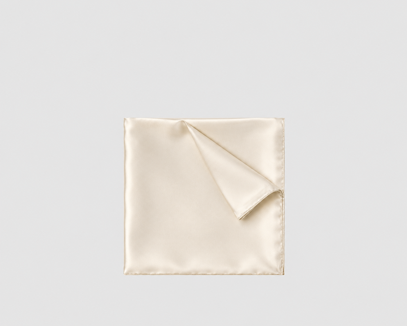 Pochette di Seta unito Bianco