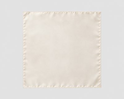 Pochette di Seta unito Bianco