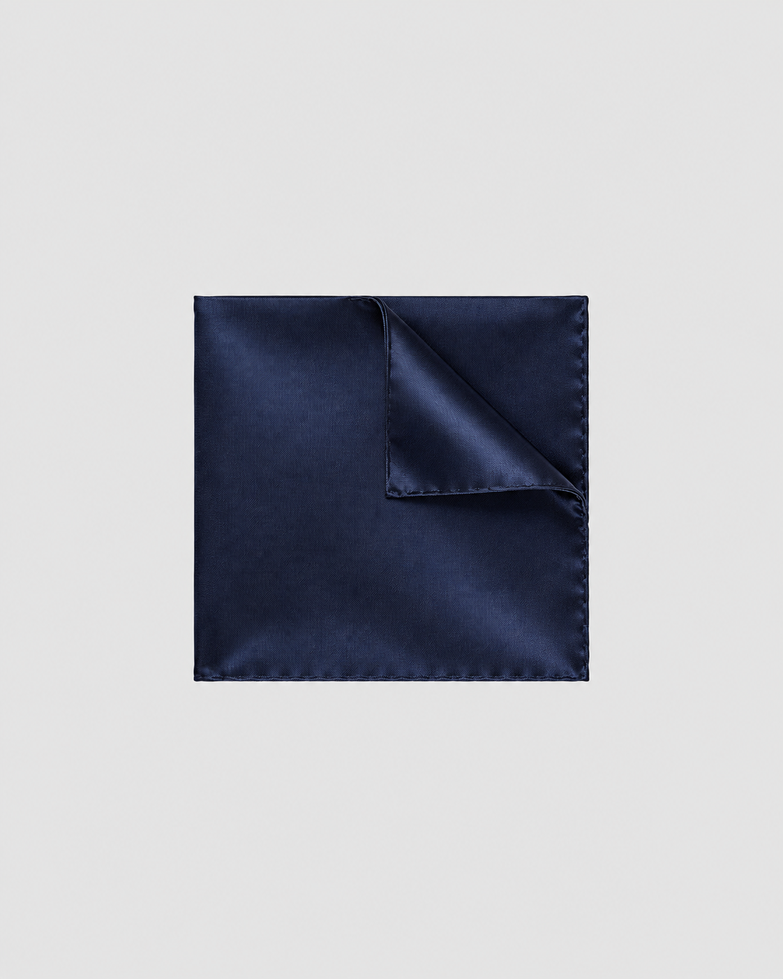 Pochette di Seta unito Navy Blu