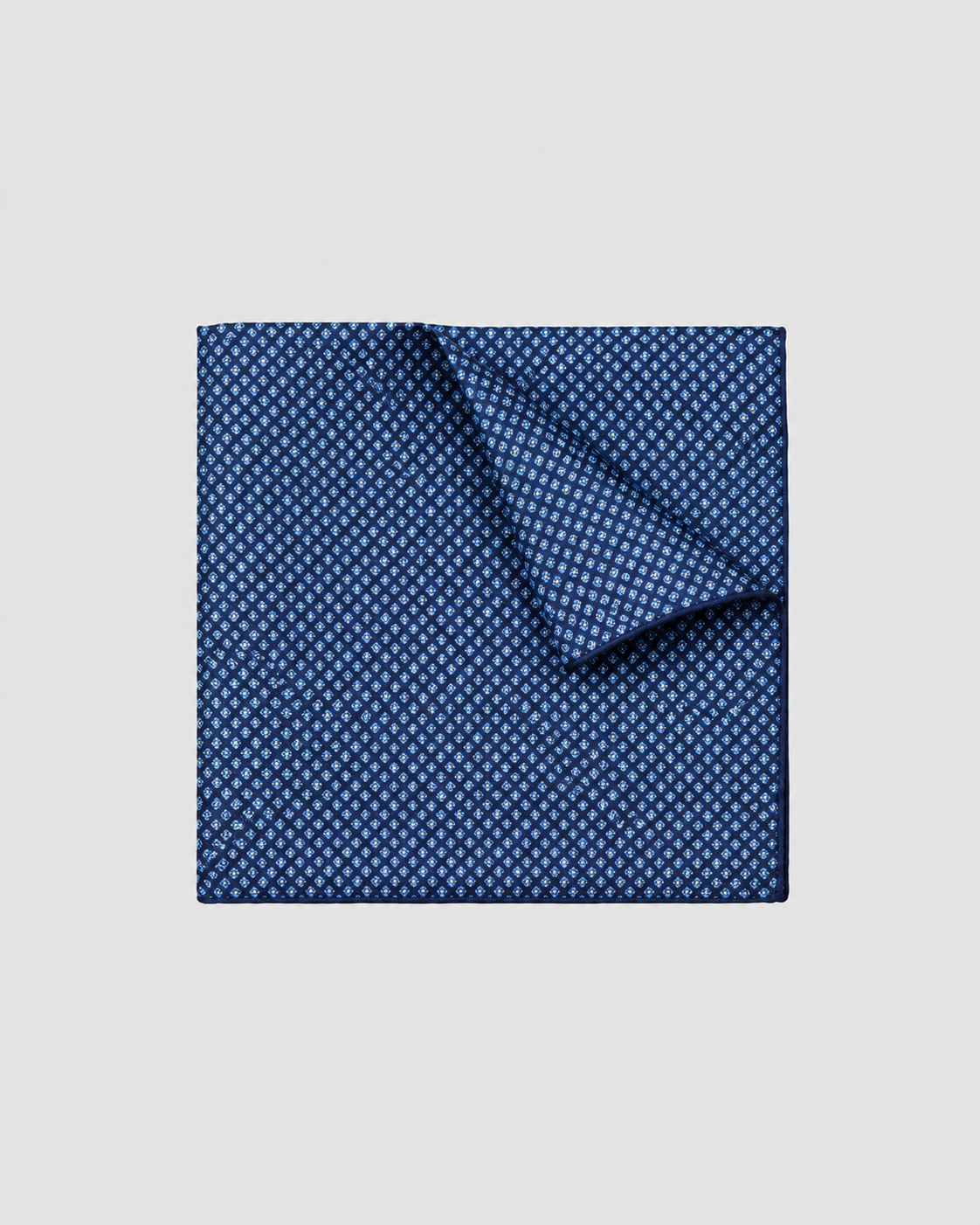 Pochette di Seta Disegno Micro Geometrico