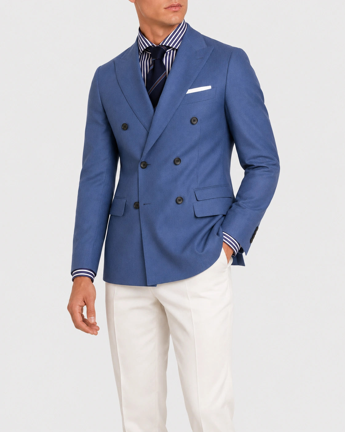 Camicia A Righe Signature Popeline