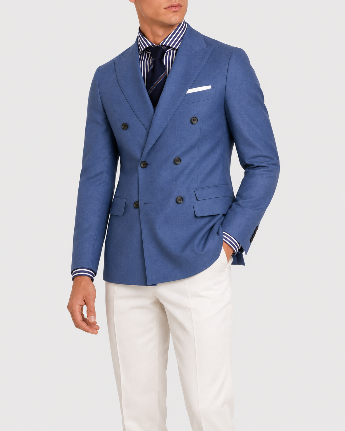 Camicia A Righe Signature Popeline