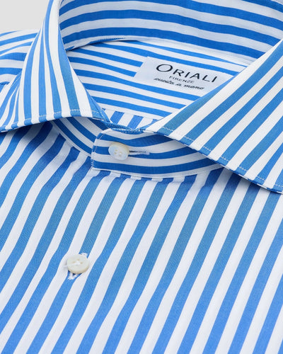 Camicia A Righe Signature Popeline