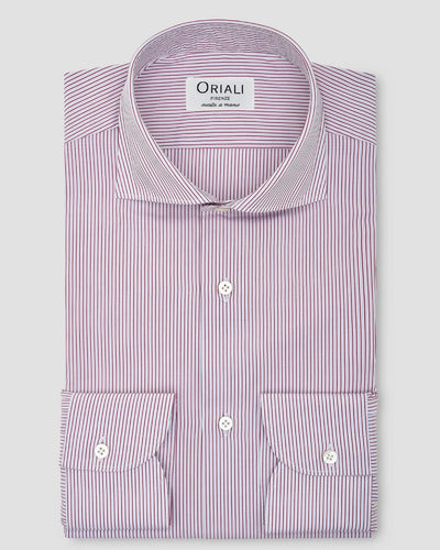 Camicia A Righe Classico Popeline
